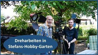 Dreharbeiten in Stefans-Hobby-Garten (ich hatte Besuch)