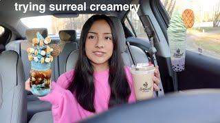 surreal creamery review | colorful & fun tea/milktea/ice cream