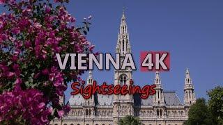 Ultra HD 4K Vienna Sightseeing Video Stock Footage Austria Travel Landmarks Tourist Attractions UHD