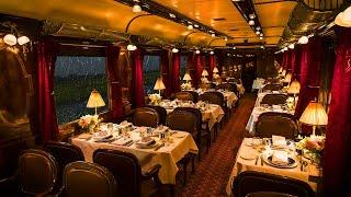 Orient Express - Ambiente acogedor en cabina de tren con lluvia y sonidos de tren para dormir y