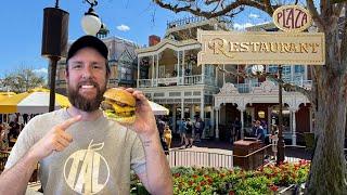 HUGE Burger and Sandwich & Unique Dessert at the Plaza Restaurant