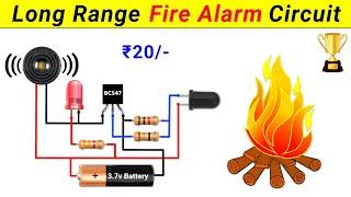 How to make a Long Range Fire Alarm Circuit || Science Project || SKR Electronics Lab