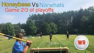 The Longest Game in WR Wiffle History!! Honeybees Vs Narwhals game 2/3