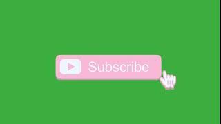 Subscribe Button (Pink w/ notification bell) Green Screen