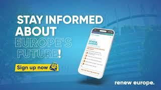 Stay informed about Europe's future! Subscribe to Renew Europe's newsletter now! (1)