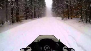 90 mph White Out Sledding -Very Bizzare