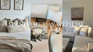 SPEND THE DAY WITH ME || giveaway, erewhon smoothie, sourdough, and cleaning