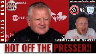 HOT OFF THE PRESSER: CHRIS WILDER’S PRESTON PRE-MATCH PRESS CONFERENCE REACTION!