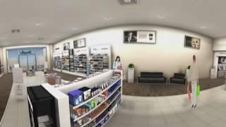 Virtual perfumery 360° walkthrough