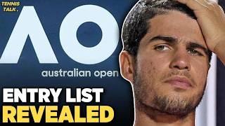 Australian Open 2025 Entry List Revealed | Tennis News