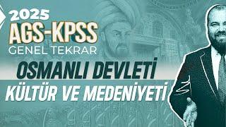 3) AGS - KPSS -Osmanlı Devleti Kültür ve Medeniyeti - Ramazan YETGİN - 2025