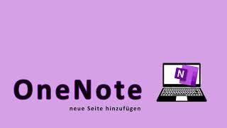 OneNote neue Seite hinzufügen