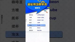 「英语单词」咖啡馆