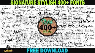 stylish english fonts free download English font  Signature stylish english fonts pc & laptop