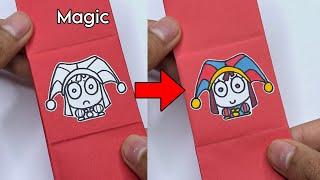 The Amazing Digital Circus Pomni Magic Trick Paper Craft  Cool & Easy Magic Tricks Ideas