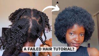 A Video You were NOT Supposed to See || 4C Natural Hair Fail