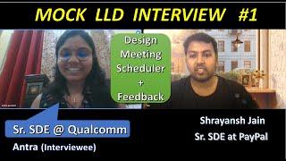 Mock Low Level System Design Interview with Qualcomm Sr. Engineer - Design Meeting Scheduler