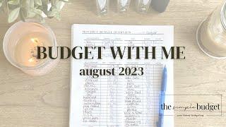 budget with me | august 2023 | family budget | zero based budgeting