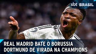 Real Madrid vence Borussia Dortmund com espetáculo de Vinicius Jr. | SBT Brasil (22/10/24)