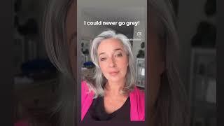 I know grey hair isn’t for everyone!! #greyhair #ditchthedye #silversisters