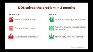 The one that got away – Experiments avoided through DOE