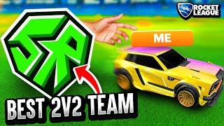 Playing THE BEST 2v2 team in Rocket League! (ft. oKhaliD & TRK) - Road To Rank 1 #4