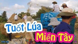 Xem cảnh Tuốt lúa của nông dân Miền Tây-Ba Tri | An Hồ