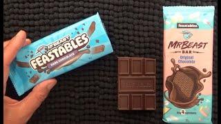 ASMR - Whispering While Eating Mr Beast's Feastables Chocolate Bars - Australian Content