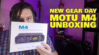 MOTU M4 USB Audio Interface for PC and Mac - New Gear Unboxing And Brief Demo