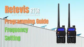 Watch This Retevis RT5R Programming Guide! | Dual Band Analog Ham Radio | UHF | VHF | Frequency Set