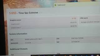 Time Spy Extreme benchmark score