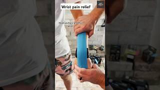 Kinesiology Taping technique for wrist pain relief or injury prevention!! #football #sports #pain