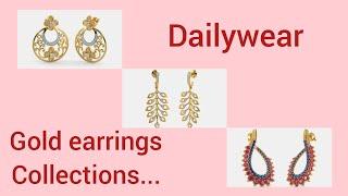 Latest Dailywear gold earrings collection/ Fashion plus / Fashionhub/ Ladies Junction