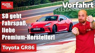 Toyota GR86 (2022): SO geht bezahlbarer Fahrspaß! Vorfahrt/Fahrbericht | auto motor und sport