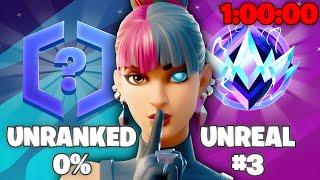 Can I Speedrun to Unreal in One Hour? (Fortnite Ranked)