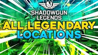 ALL LEGENDARY LOCATIONS in Shadowgun Legends + some Legendary Weapons gameplay