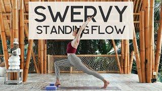 ENERGY HAPPY - 15 Minute FULL BODY Swervy Standing Yoga Flow