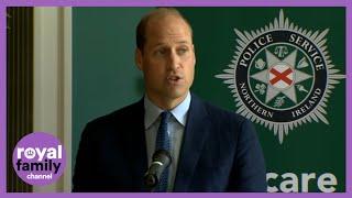 Prince William Speaks to Police Volunteers in Belfast