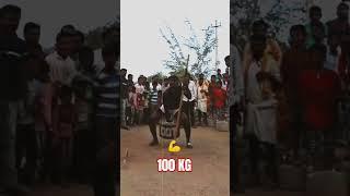 Suresh suri Gudeballur 100 Kg stone lifting ️️