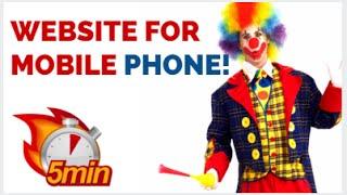 Website To Mobile Phone - How To Make  Website For Mobile Phone (Web Design)
