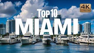 TOP 10 Things to do in MIAMI | Florida Travel Guide 4K { 2024 }