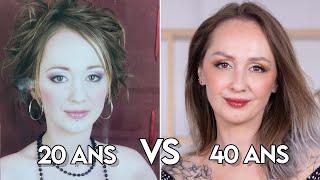 MON MAQUILLAGE À 20 VS À 40 ANS ! CE QUI A CHANGÉ EN 20 ANS !