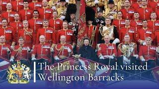 The Princess Royal visited Wellington Barracks