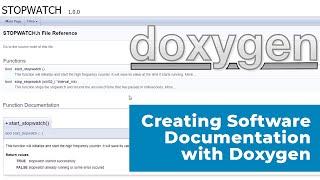 How to Create (HTML and PDF) Software Documentation Using Doxygen