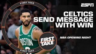 'Celtics AREN'T SATISFIED!' ️ - Perk says Boston sent a MESSAGE with win over Knicks | First Take