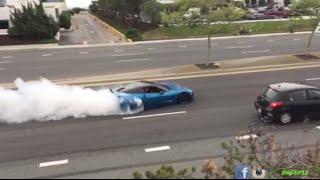 Pulling on the Highway LIKE A BOSS in a CORVETTE!!