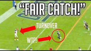NFL "Fair Catch" Interceptions || HD