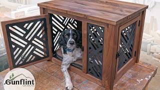 Ultra-Classy Dog Kennel Disguised as a Side Table