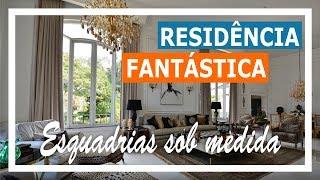 Residência Espetacular - Esquadrias sob medida em PVC - TitanTec preto