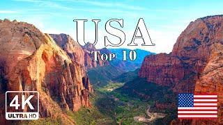 Top 10 Best Places to Visit in USA - Let The Calm Relaxing Music Lead The Way For You - Travel Video